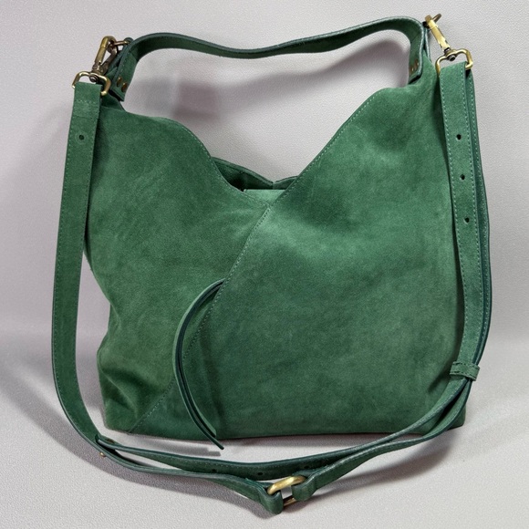 Sundance Green Suede Tote Bag - Picture 1 of 16